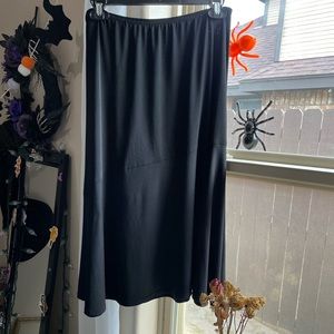Y2k  goth fairy black midi skirt